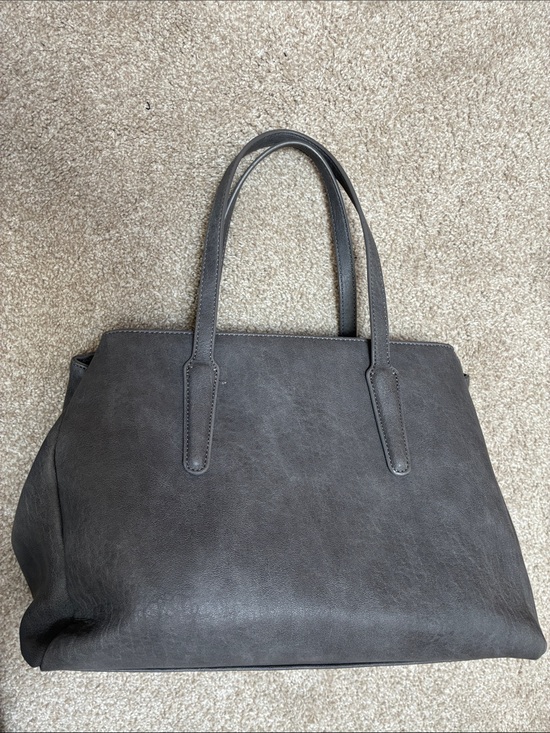 Urban Expressions Handbags - Classic Gray Leather Tote Bag - Versatile Everyday Handbag